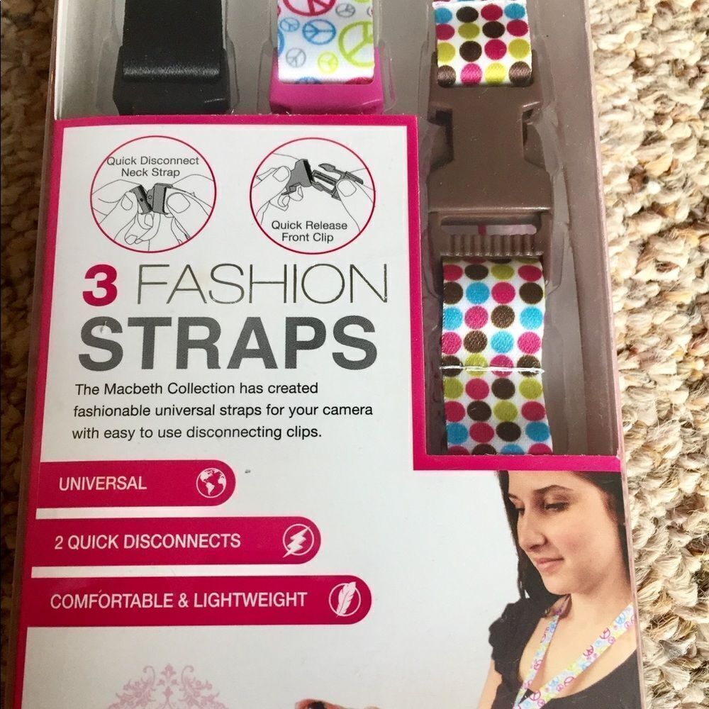 3 fashion straps for phone or camera